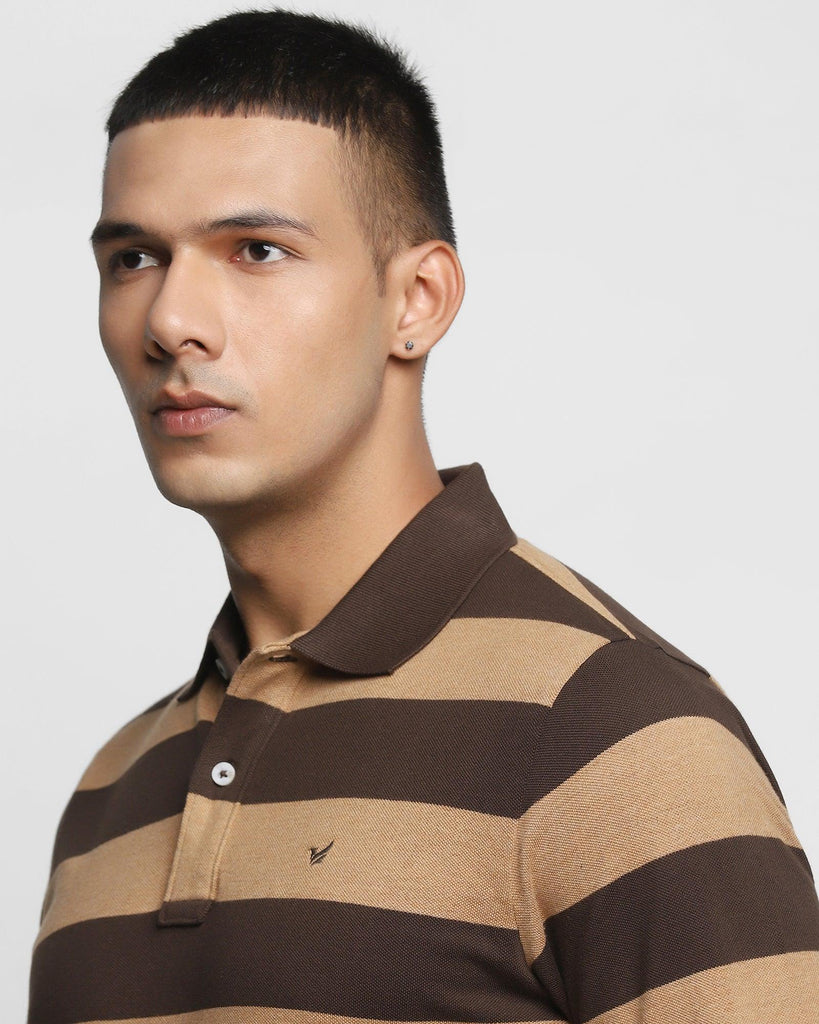 Polo Dark Brown Striped T-Shirt - Robert