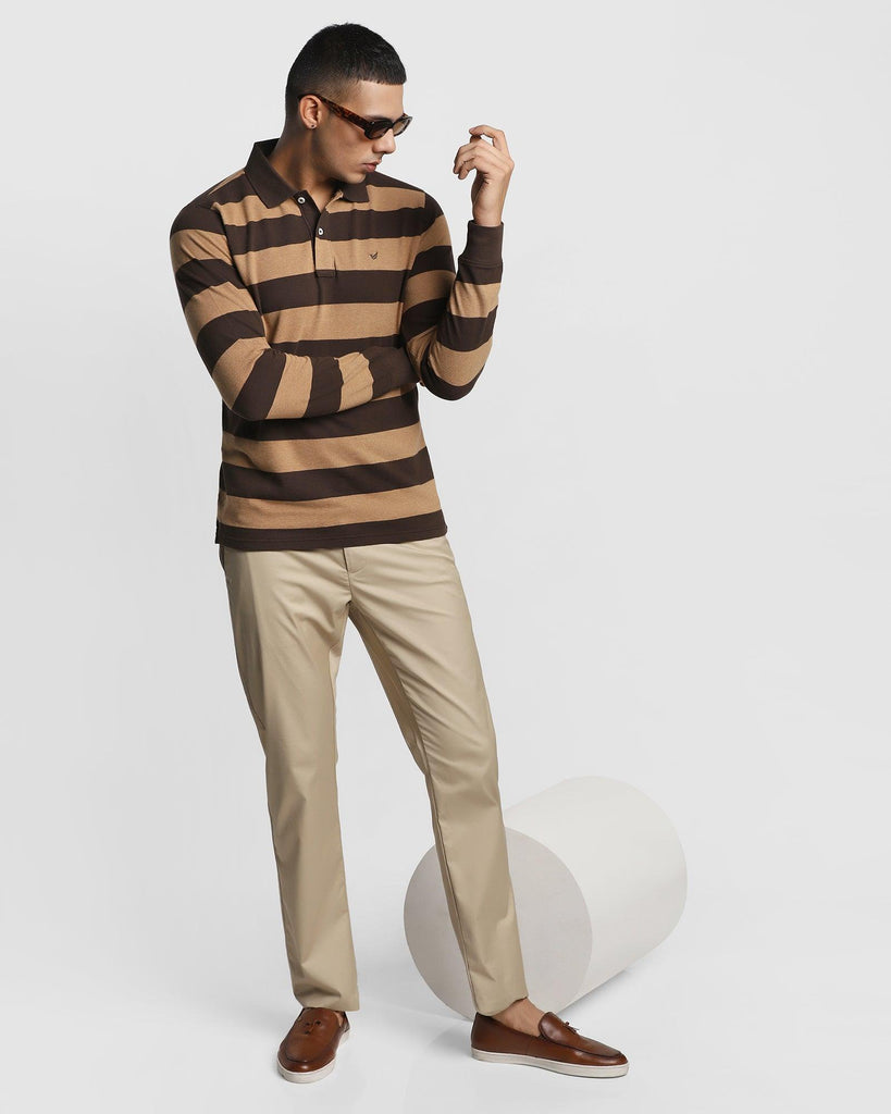 Polo Dark Brown Striped T-Shirt - Robert