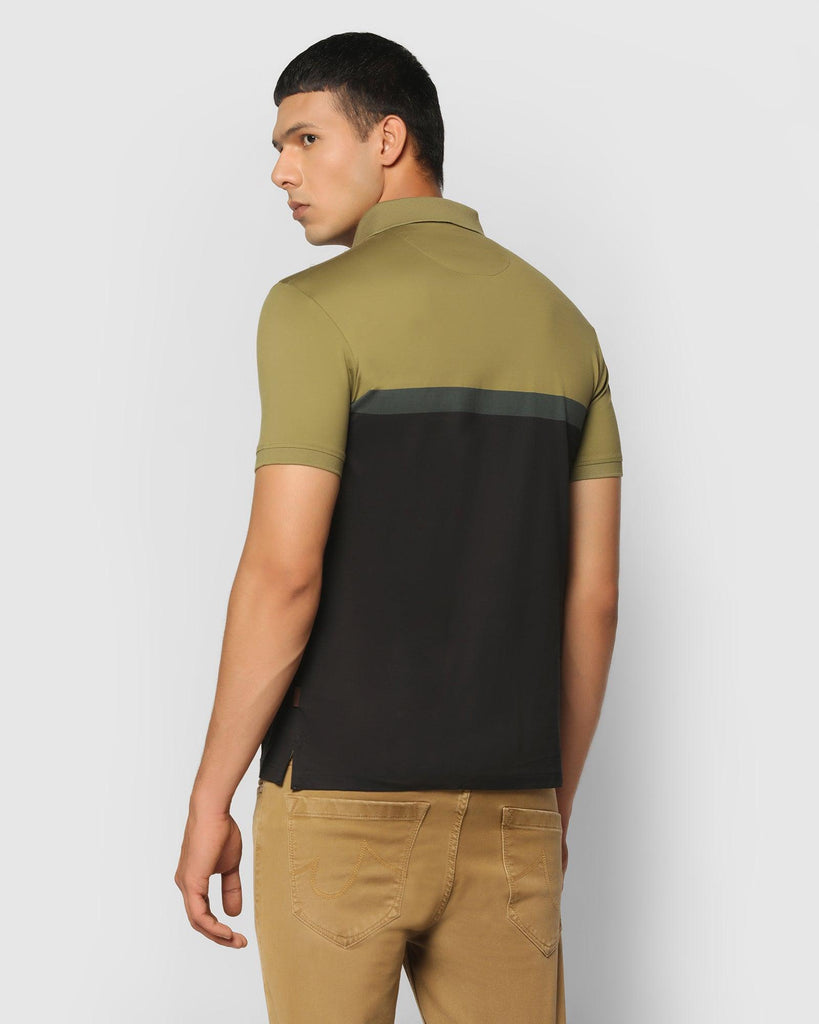 Polo Forest Green Striped T-Shirt - Scorpio