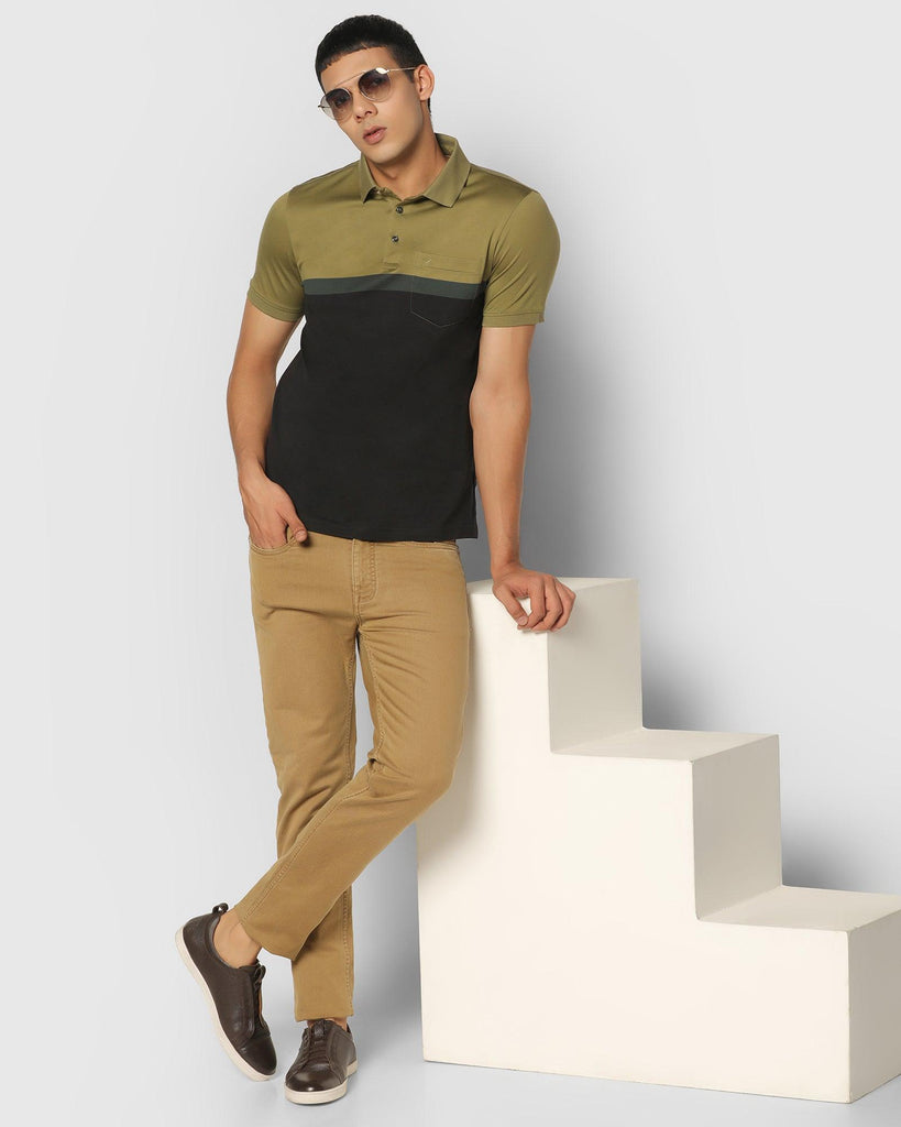 Polo Forest Green Striped T-Shirt - Scorpio