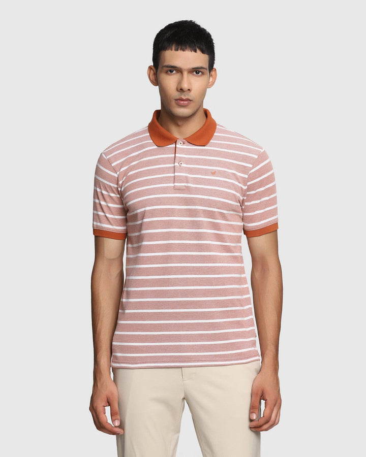 Polo Mid Brown Striped T-Shirt - Dona