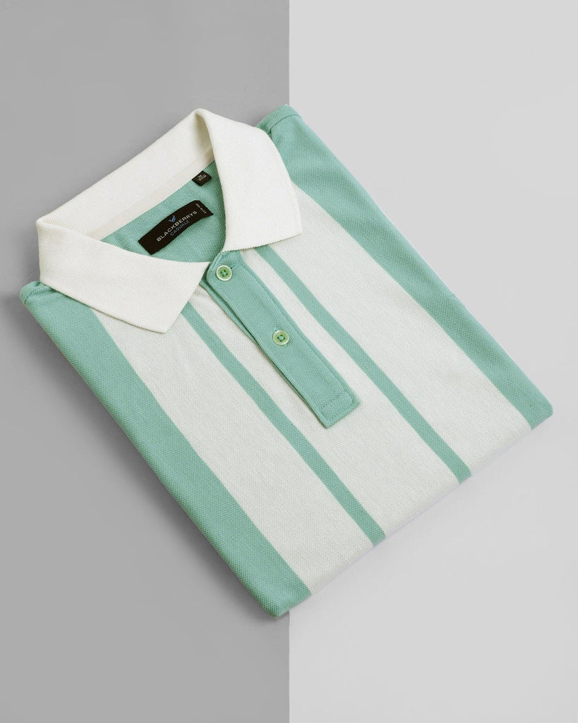 Polo Mint Striped T-Shirt - Tornado