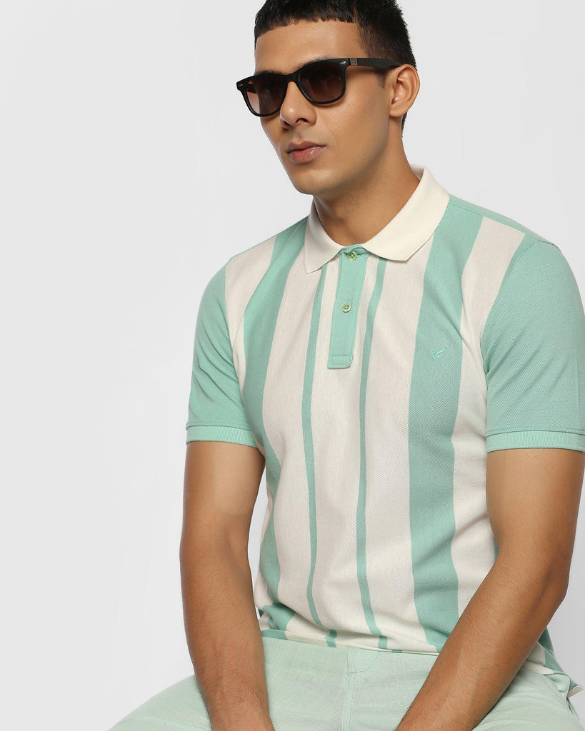 Polo Mint Striped T-Shirt - Tornado