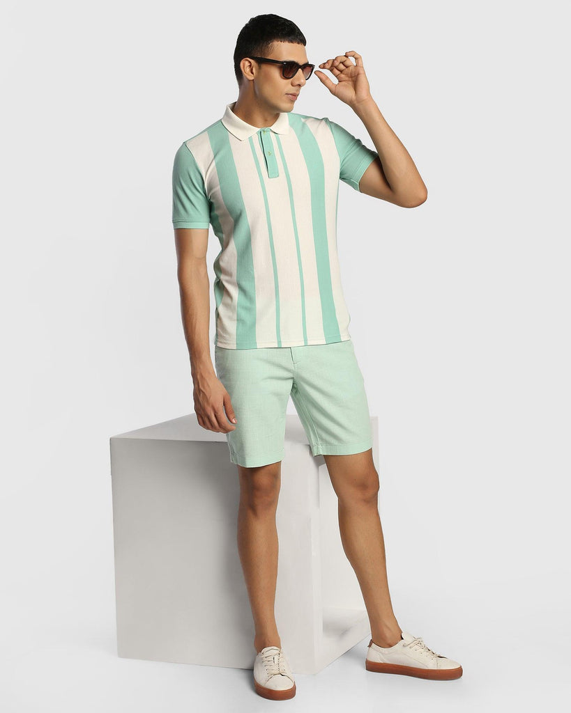 Polo Mint Striped T-Shirt - Tornado