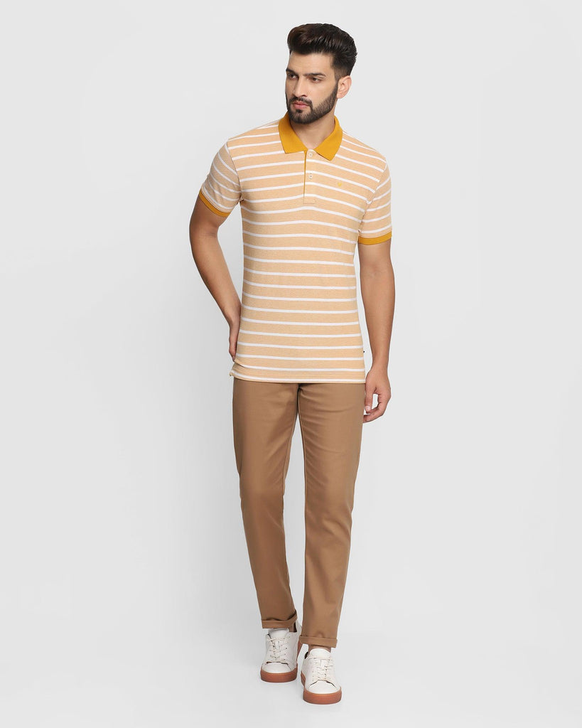 Polo Ochre Striped T-Shirt - Dona