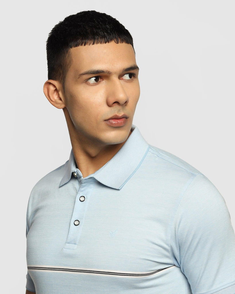 Polo Powder Blue Striped T-Shirt - Austin