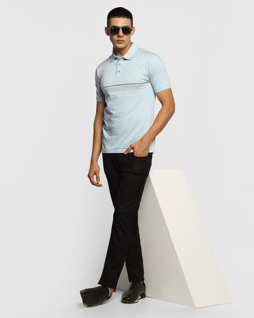 Polo Powder Blue Striped T-Shirt - Austin