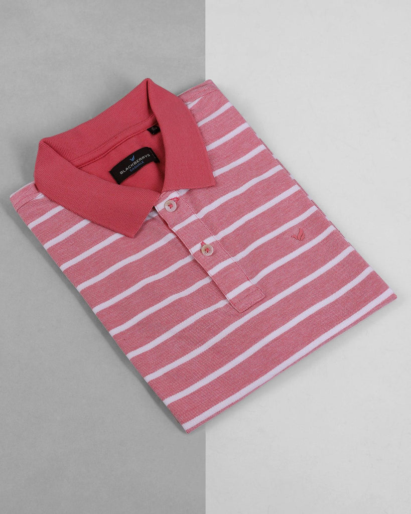 Polo Rasberry Striped T-Shirt - Dona