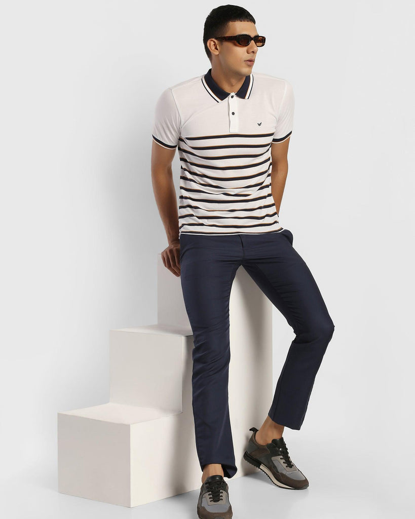 Polo White Striped T-Shirt - Gram