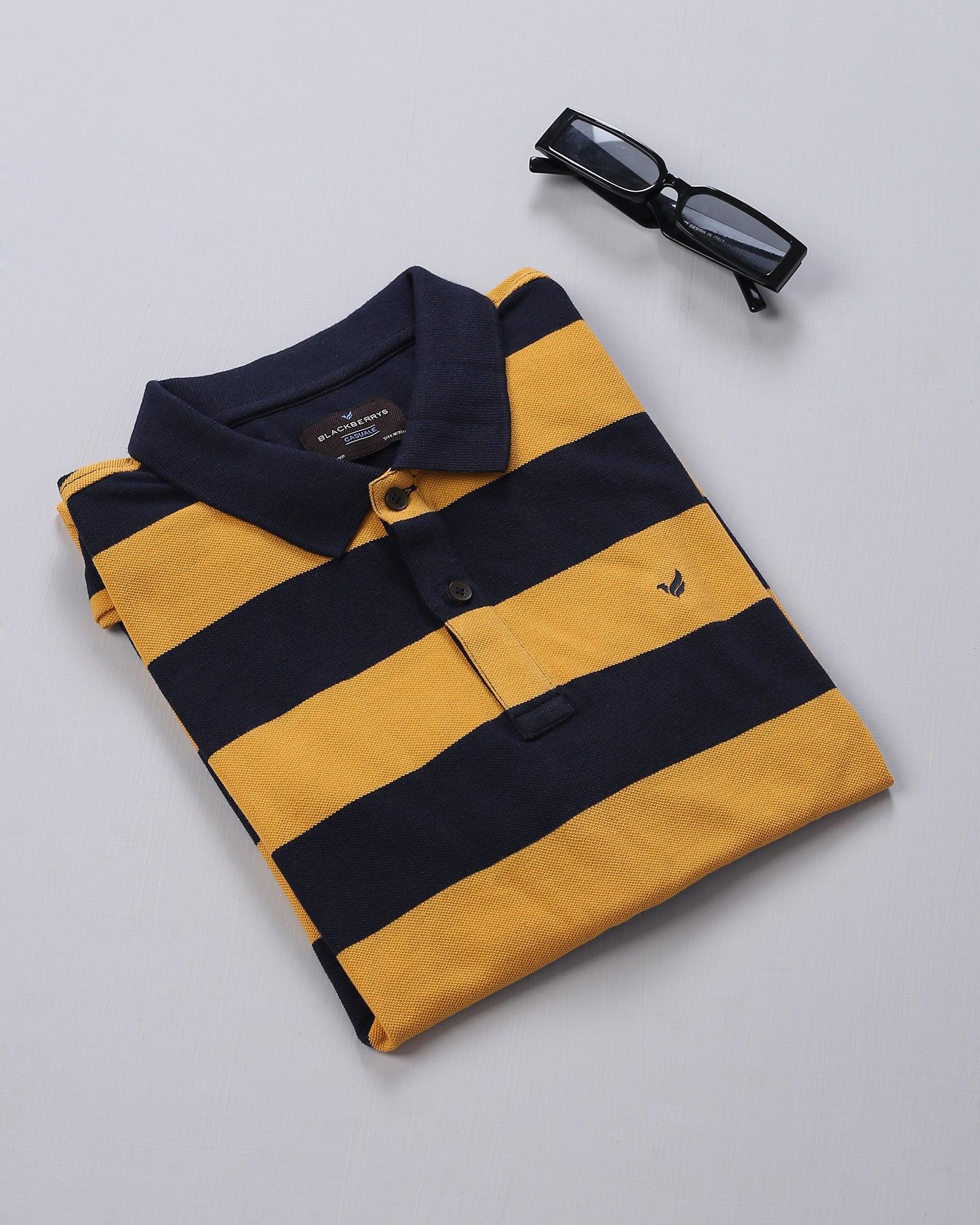 Polo Yellow Striped T Shirt - Kobe