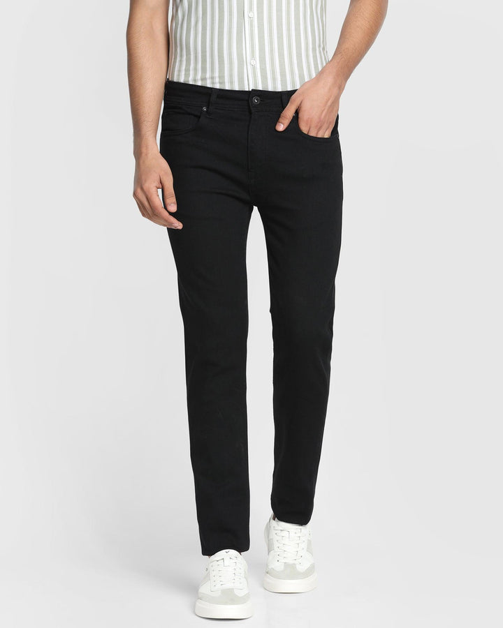 Super Clean Slim Yonk Fit Black Jeans - Asher