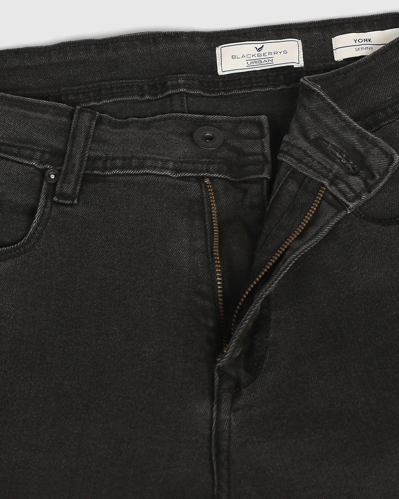 Super Clean Slim Yonk Fit Black Jeans - Gabriel