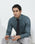 Teal Grey Unwrinkle Textured Shirt - P31