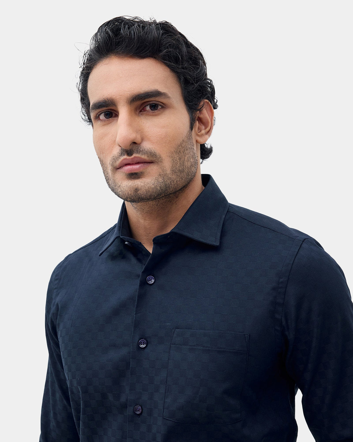 Teal Check Shirt - Attar