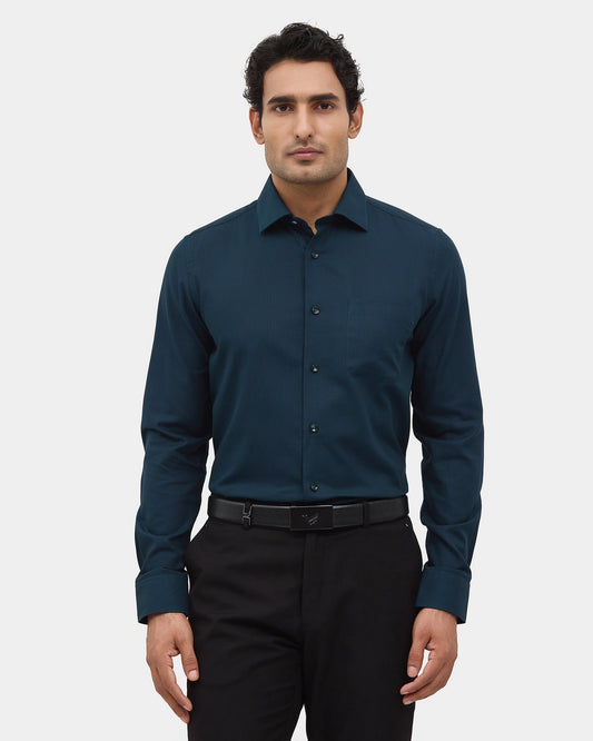 Teal Textured Shirt - Decoration