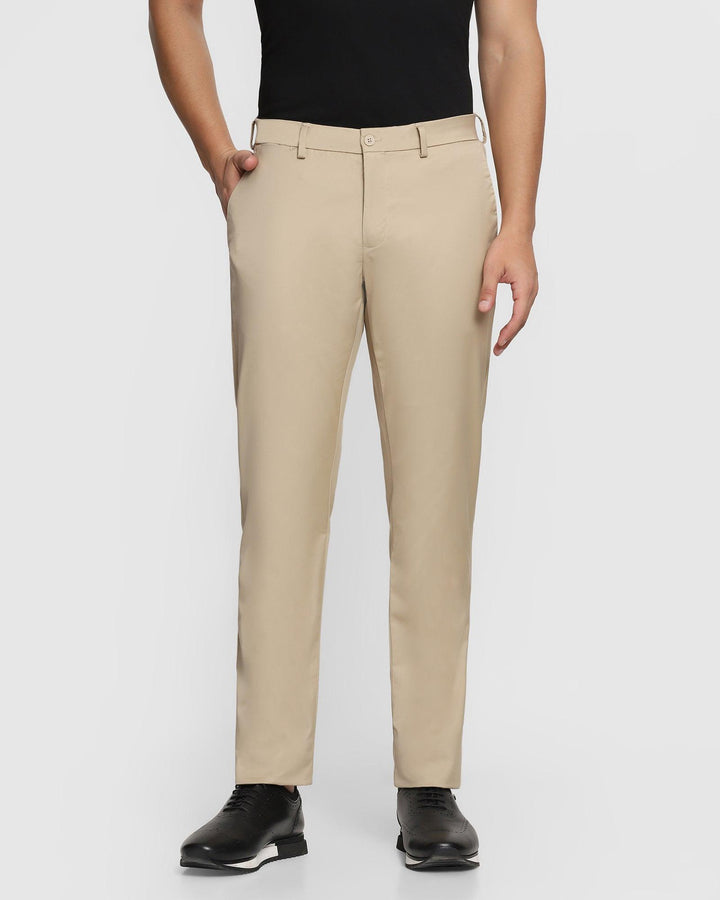 TechPro Slim Comfort B-95 Casual Beige Solid Khakis - Nord