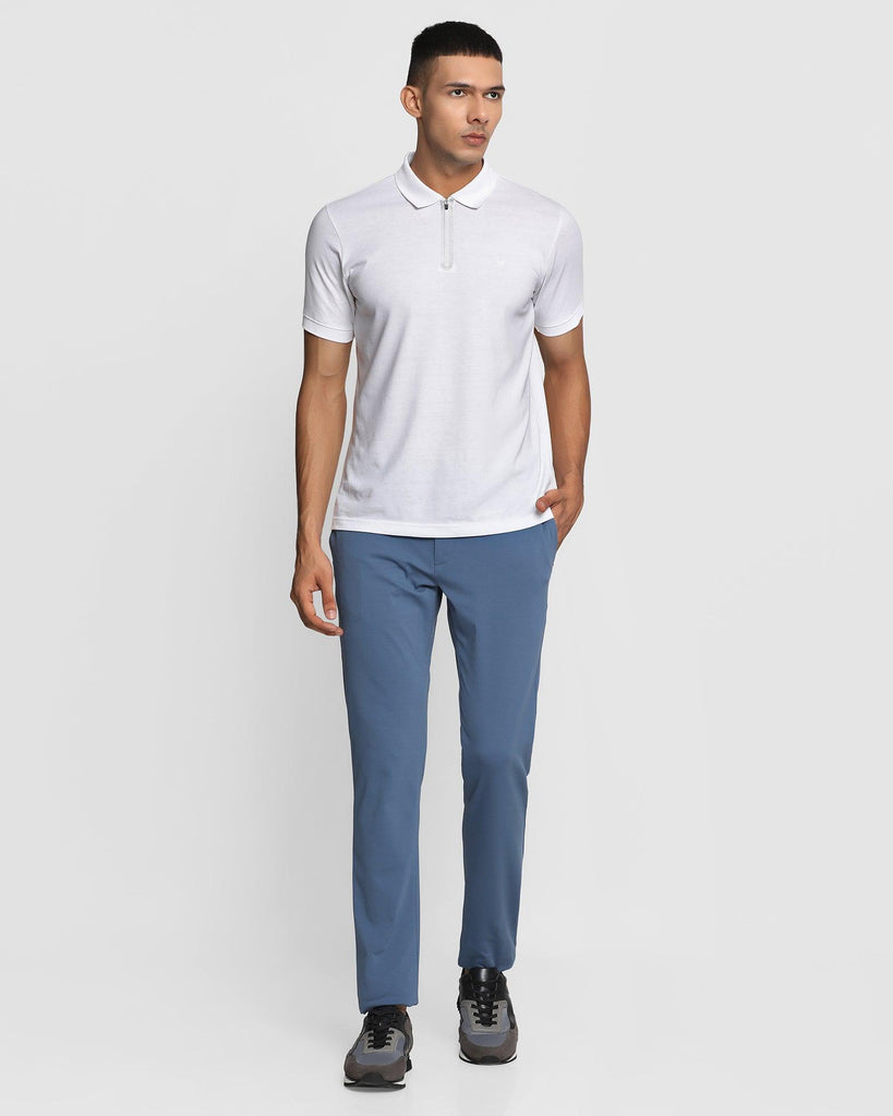 TechPro B5P Casual Blue Solid Khakis - Muji