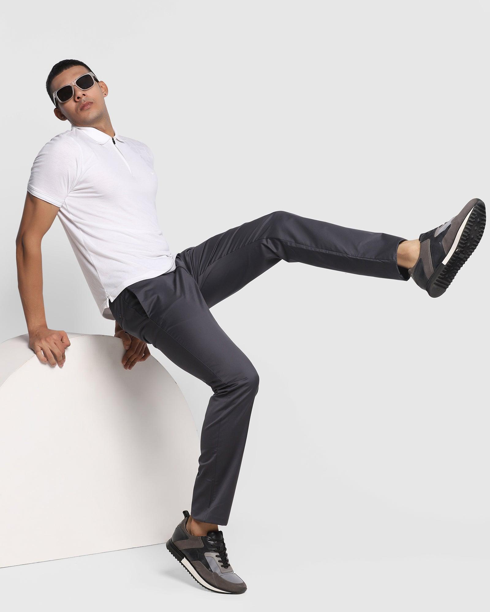 TechPro Solid Casual Khakis In Dark Grey B-95 (Nord) - Blackberrys