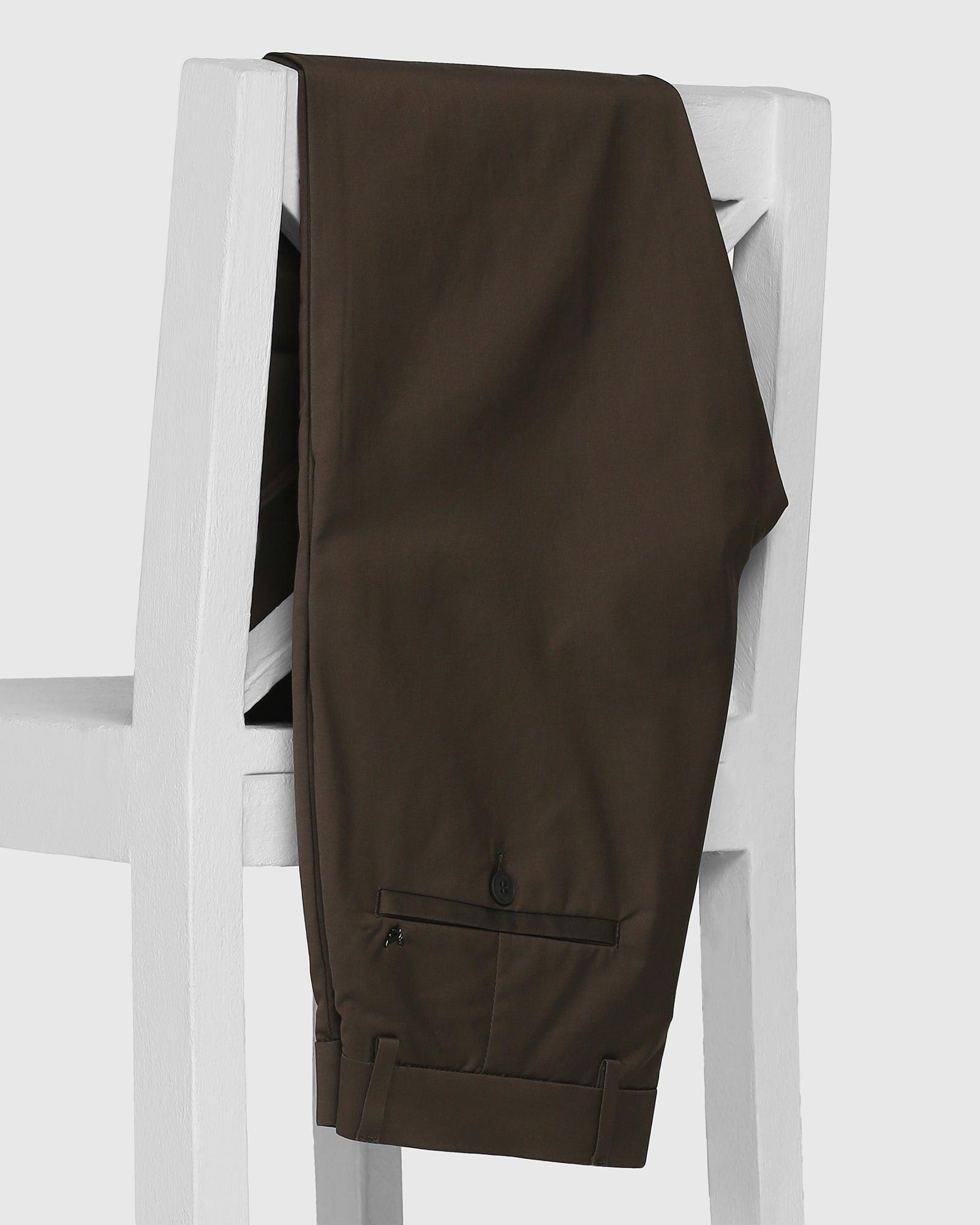 TechPro Slim Fit B-91 Casual Dark Olive Solid Khakis - Nord