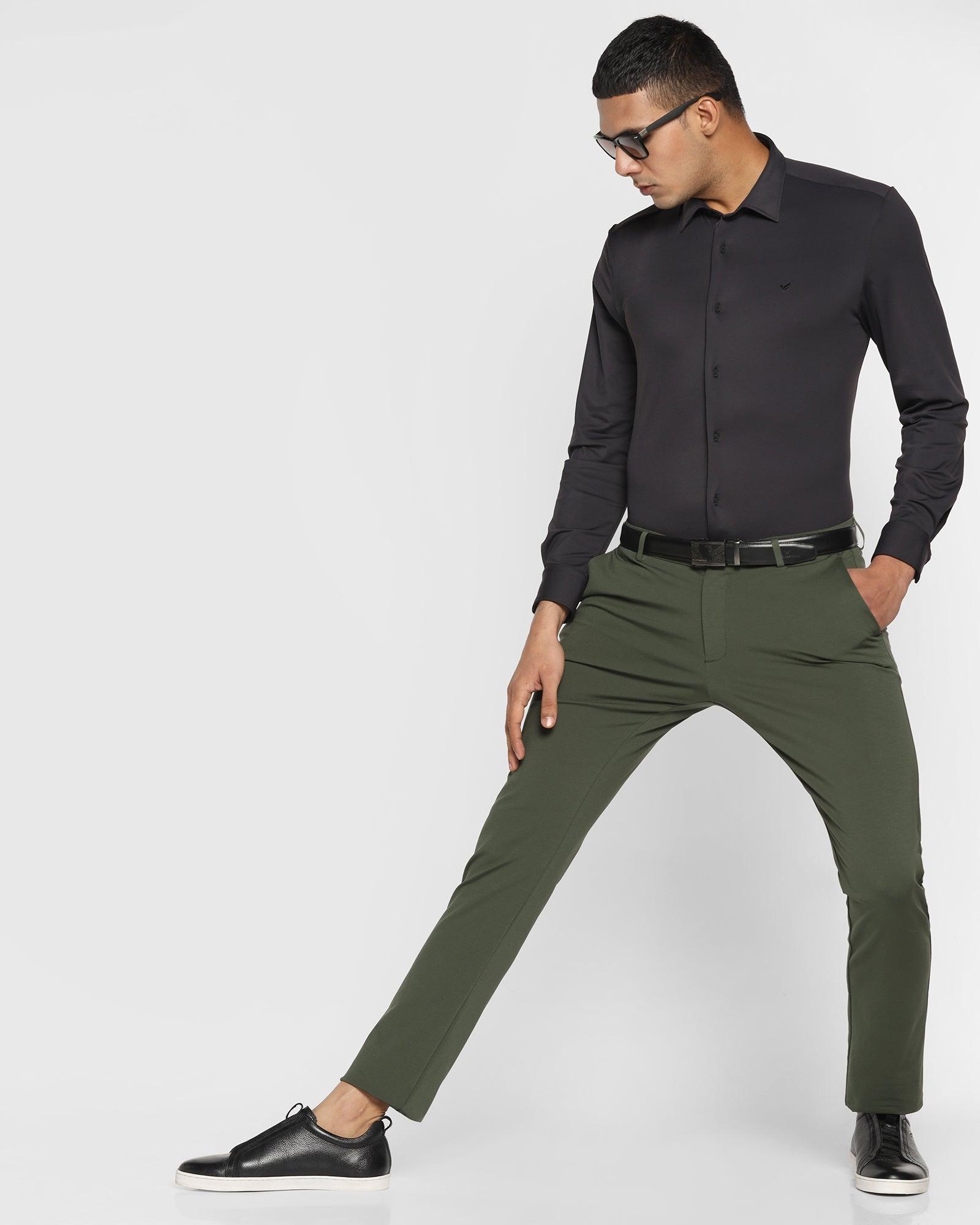 Dark Olive Green Cargo Pants  English Colours