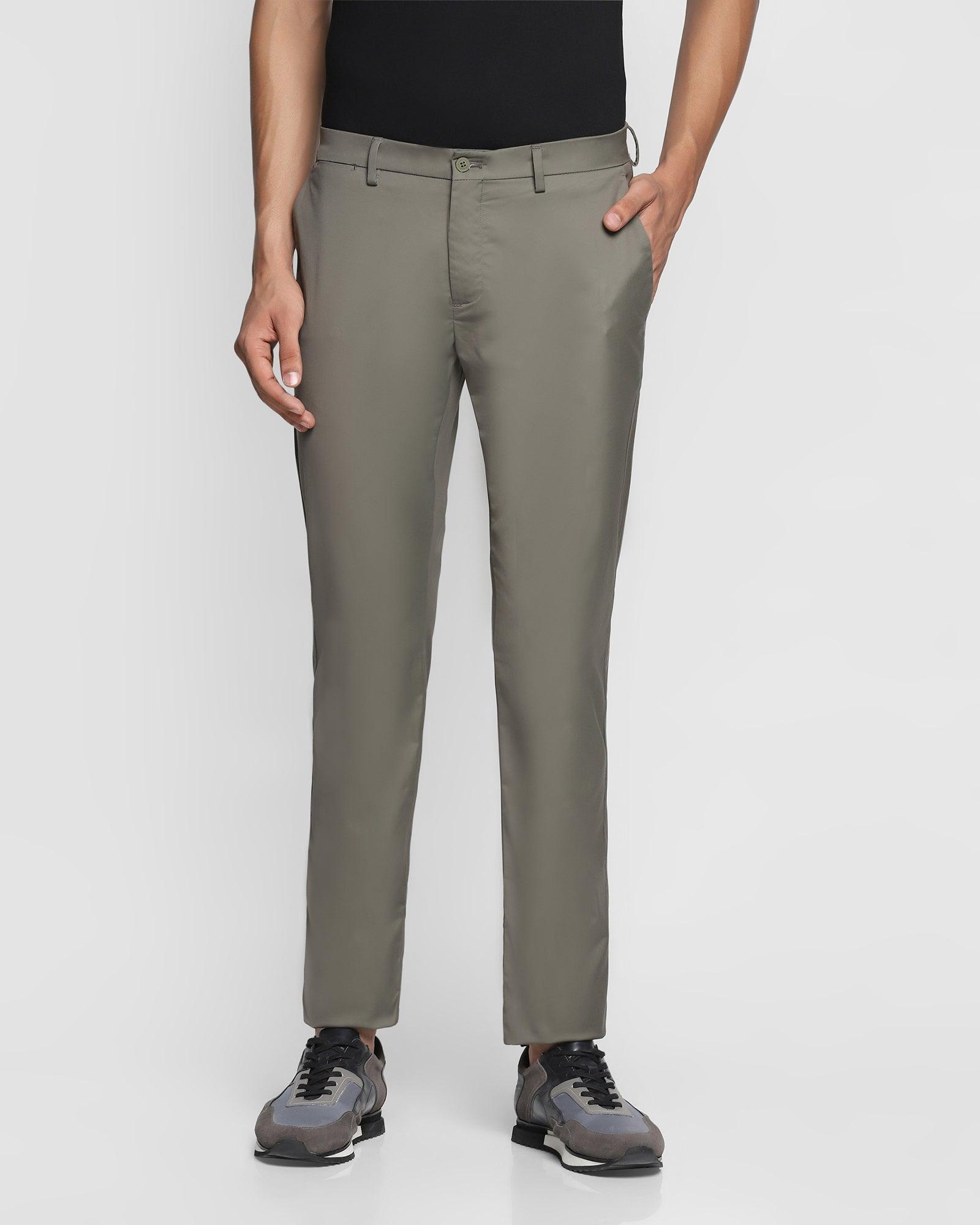 TechPro Slim Comfort B-95 Casual Olive Solid Khakis - Nord