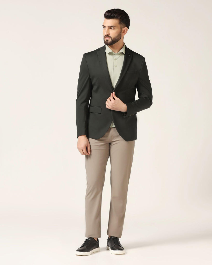 TechPro Formal Green Solid Blazer - Sein