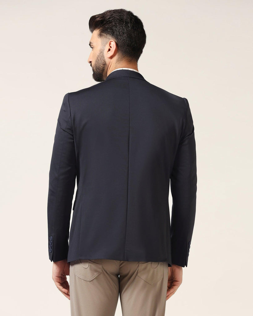 TechPro Formal Navy Solid Blazer - Sein