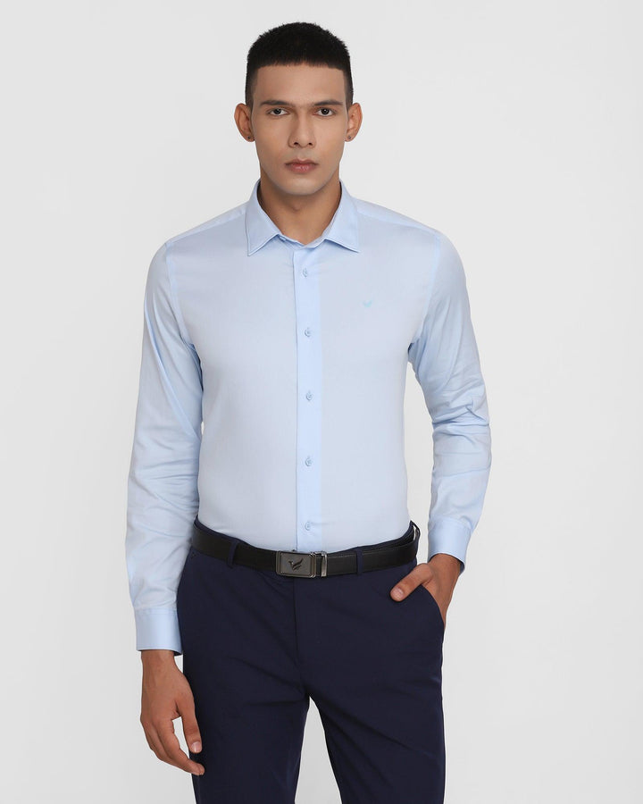 TechPro Formal Blue Solid Shirt - Nitro