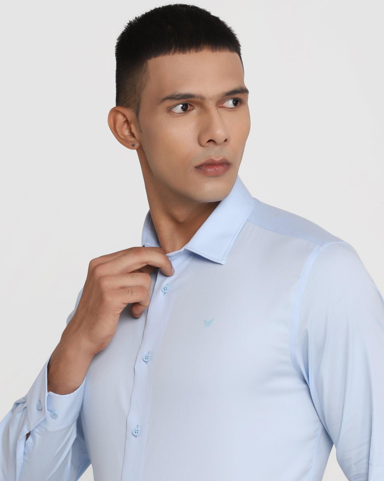 TechPro Formal Blue Solid Shirt - Nitro