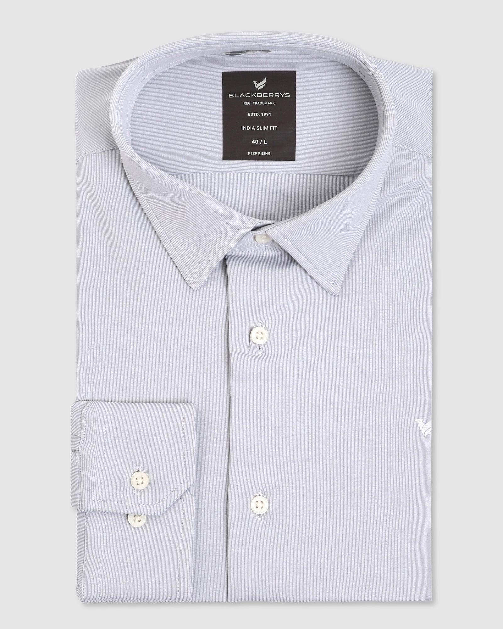 TechPro Formal Grey Solid Shirt - Nathan