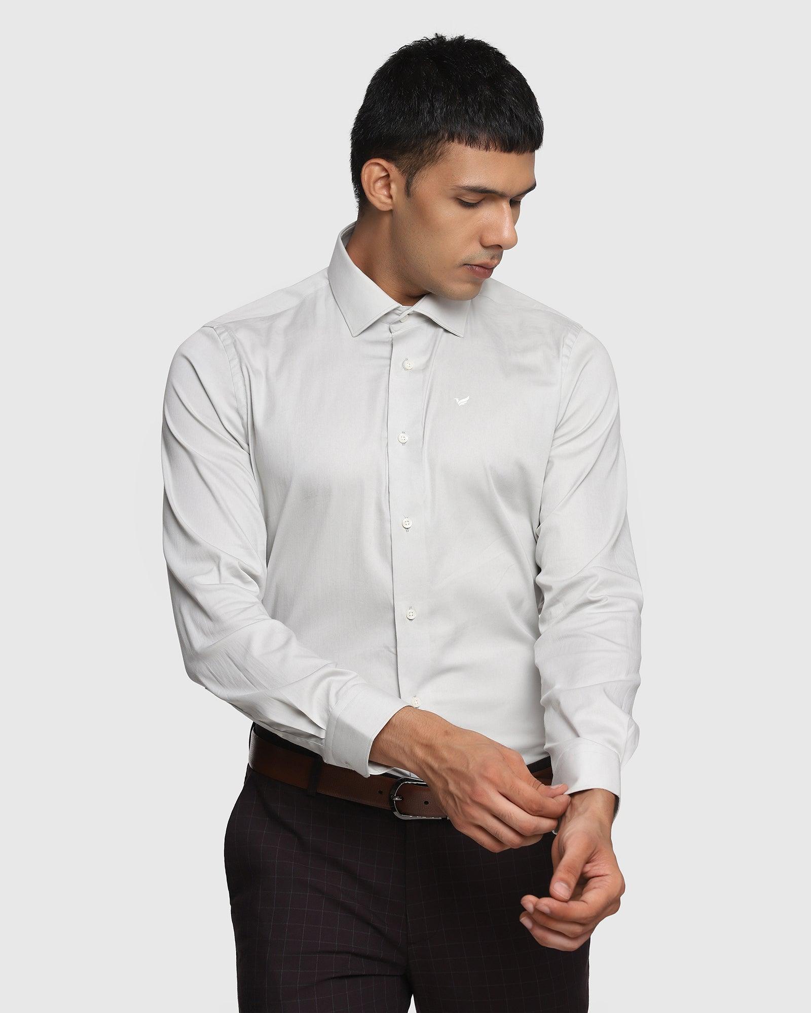 TechPro Formal Grey Solid Shirt - Nitro