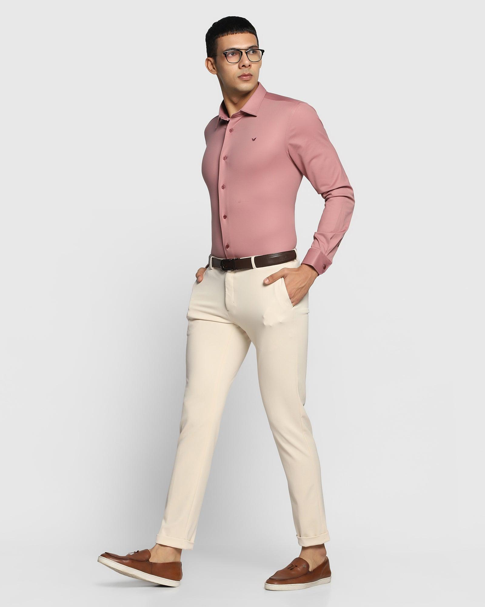 TechPro Formal Pink Solid Shirt - Payback