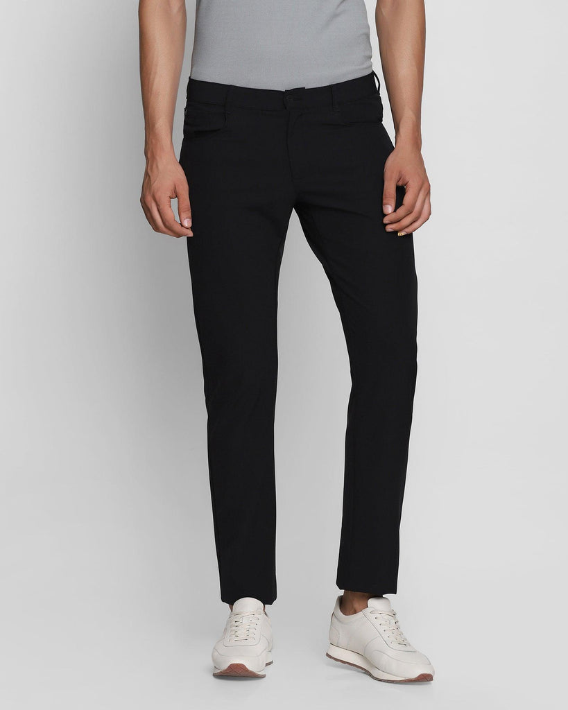 TechPro B5P Casual Black Solid Khakis - Fuji