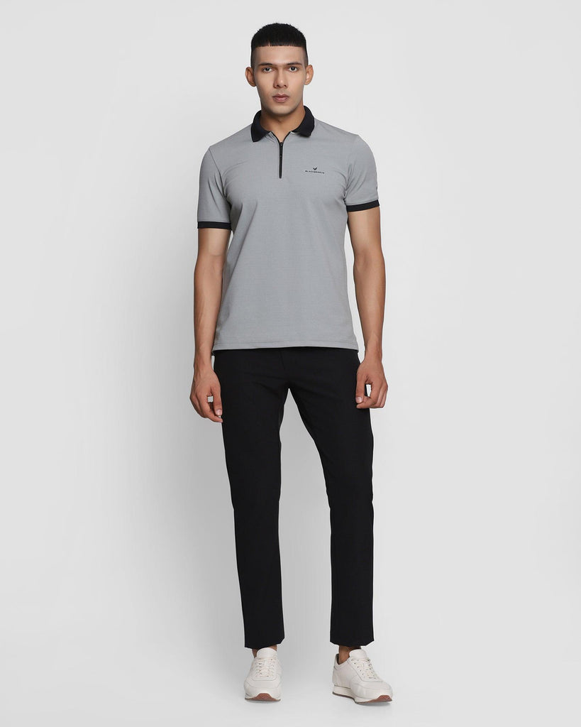 TechPro B5P Casual Black Solid Khakis - Fuji