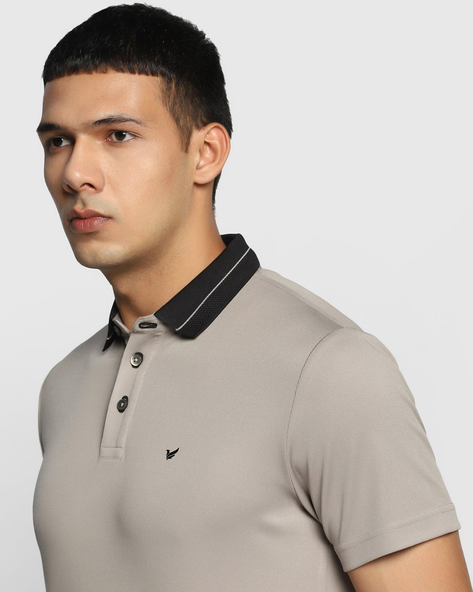 TechPro Solid Polo T Shirt In Ash Grey (Susan) - Blackberrys