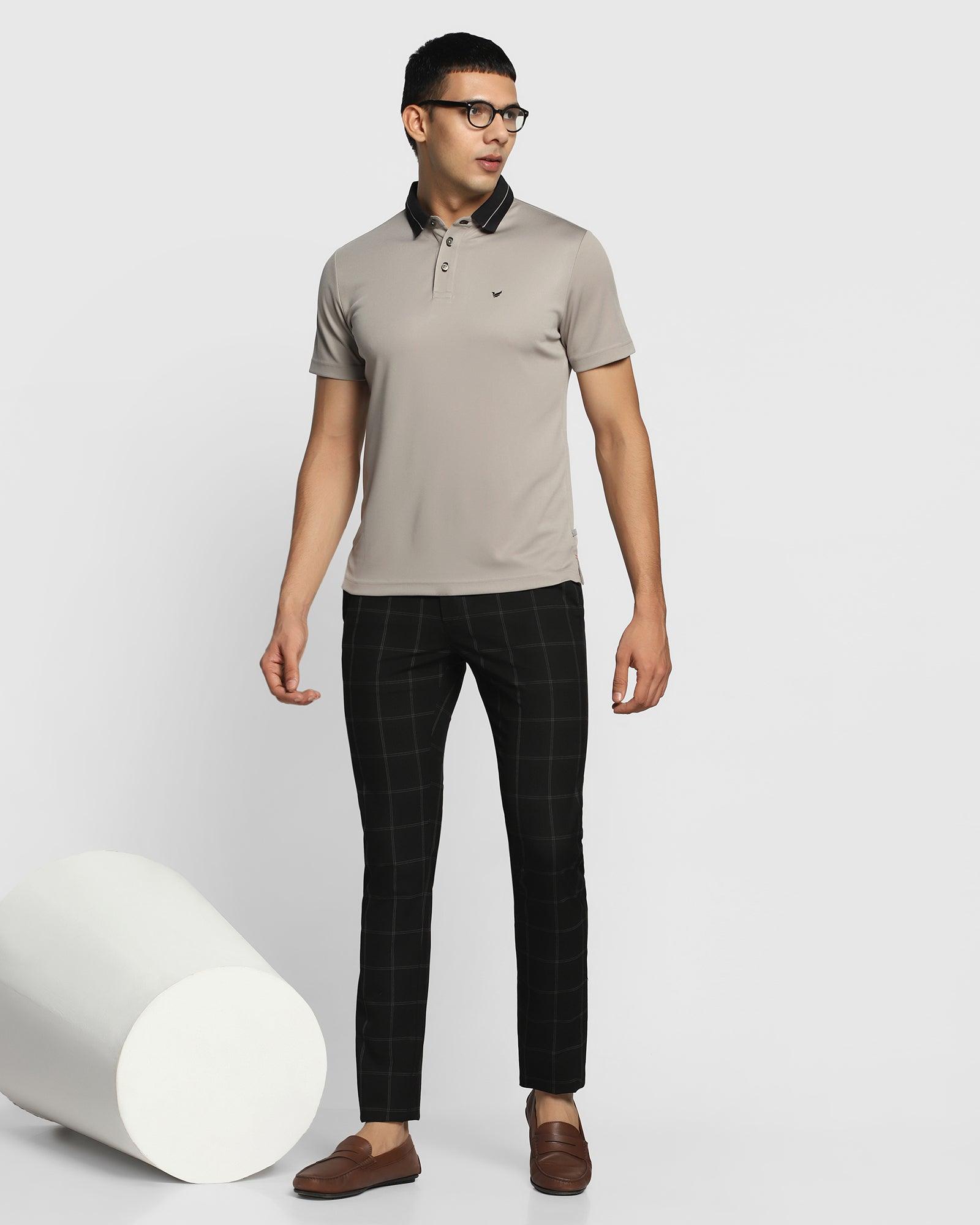 TechPro Solid Polo T Shirt In Ash Grey (Susan) - Blackberrys