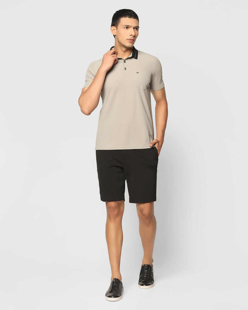 TechPro Polo Grey Solid T-Shirt - Susan