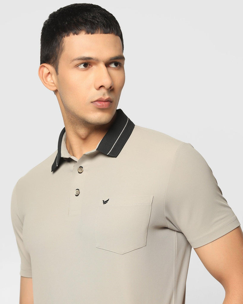 TechPro Polo Grey Solid T-Shirt - Susan