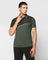 TechPro Polo Olive Solid T Shirt - Crypto