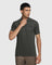 TechPro Polo Olive Solid T Shirt - Luke