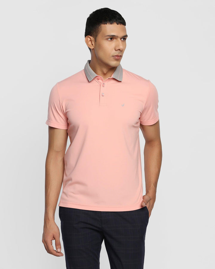 TechPro Polo Pink Solid T-Shirt - Susan