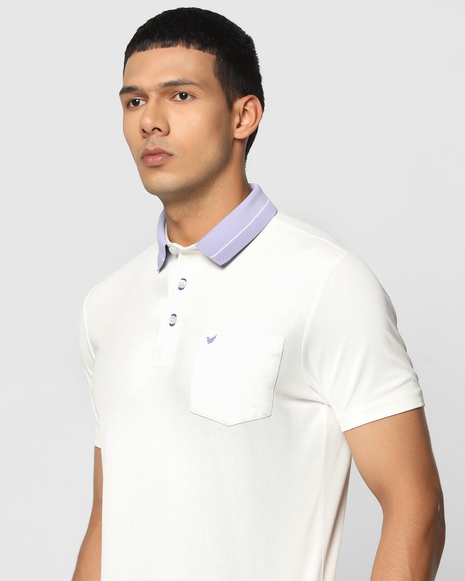 TechPro Solid Polo T Shirt In White (Susan) - Blackberrys