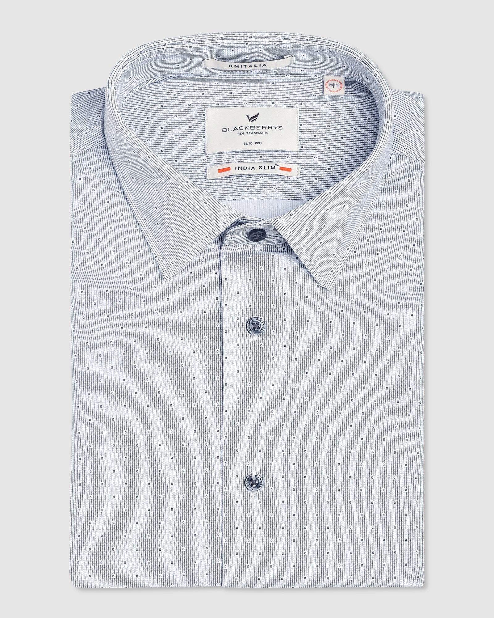 TechPro Formal Grey Textured Shirt - Raider