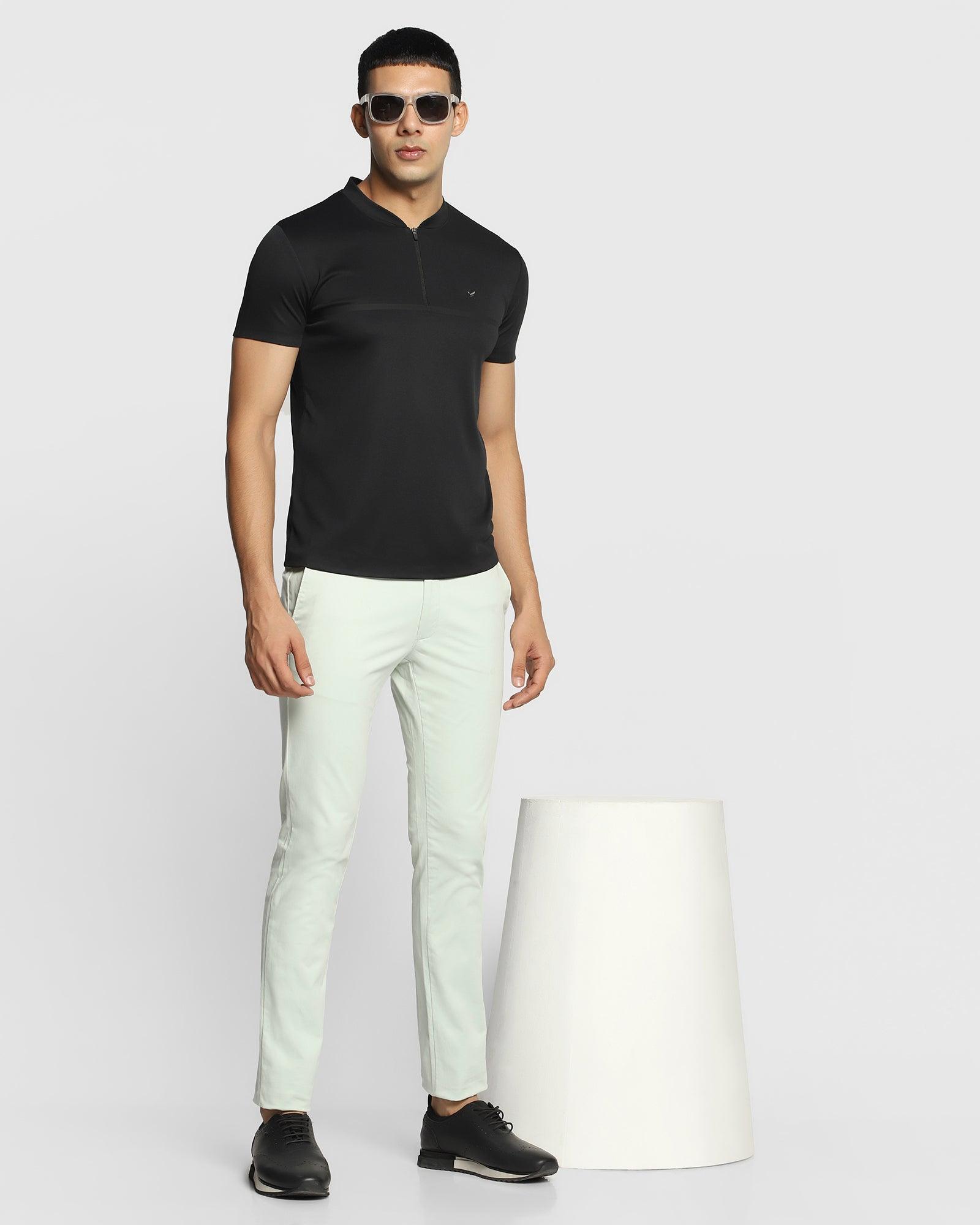 Stripe sleeve Jacket and Pants set - Black (Offer - Free White Crop T shirt)  - Nachke Dance fashion