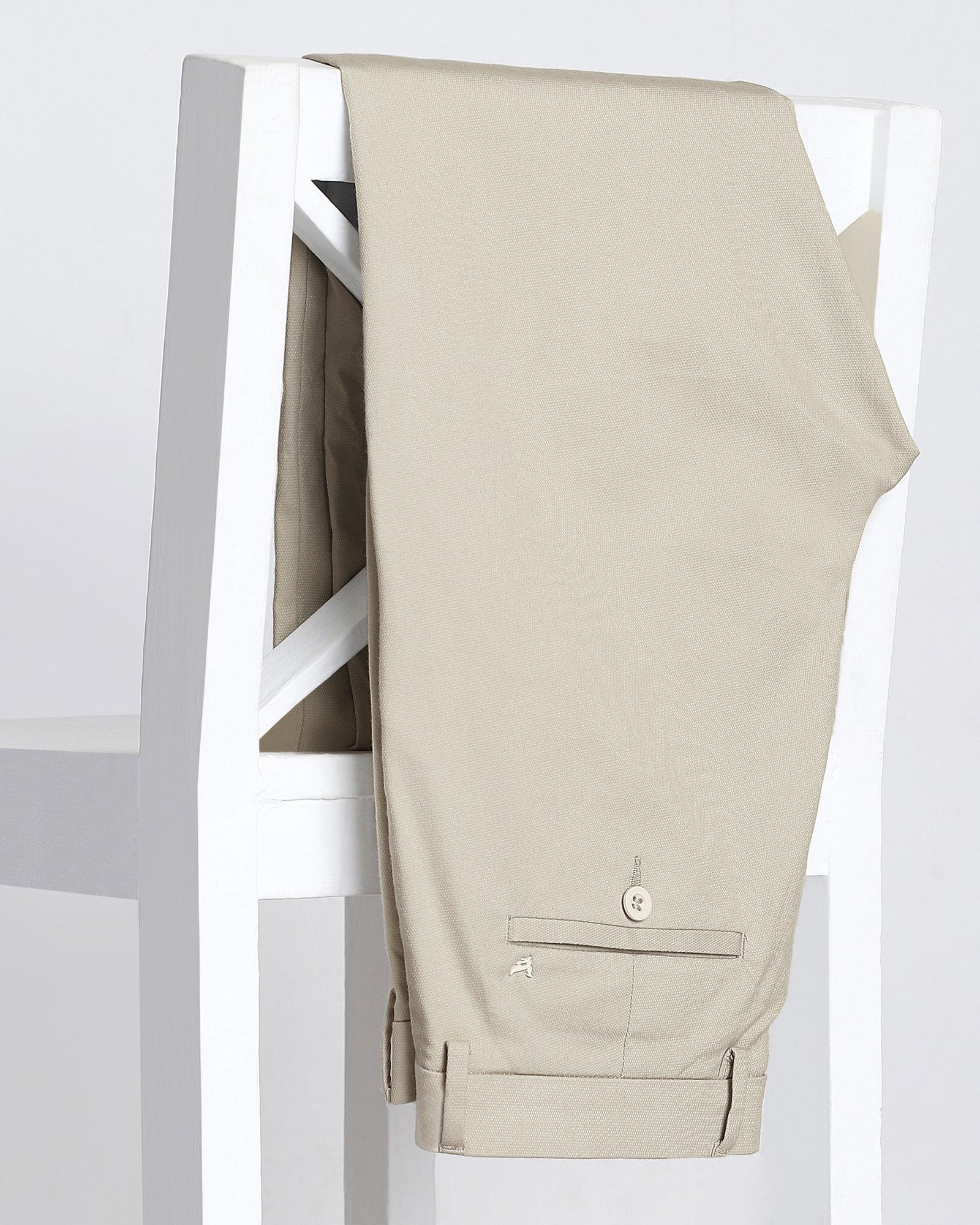 TechPro Slim Fit B-91 Casual Beige Textured Khakis - Hoag