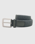 TechPro Textured Elastic Belt In Grey (Salyer) - Blackberrys