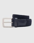 TechPro Textured Elastic Belt In Navy (Salyer) - Blackberrys