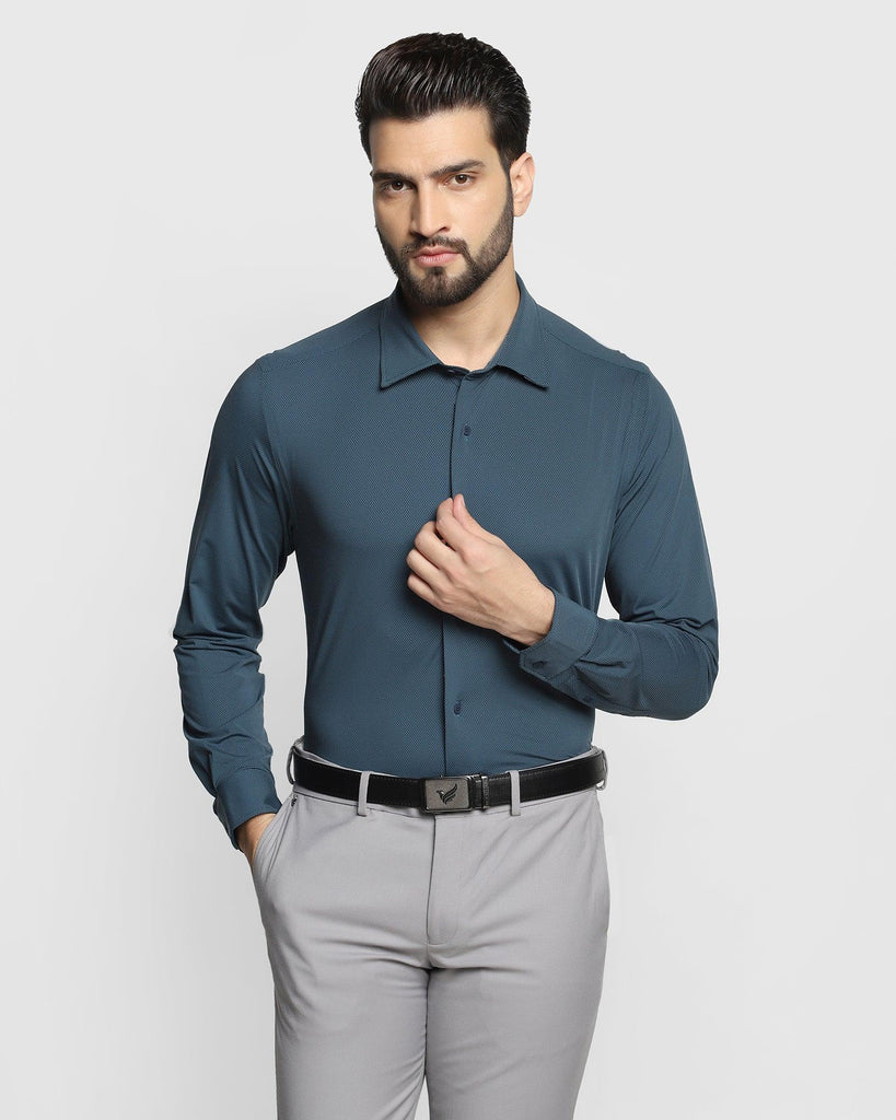 TechPro Formal Navy Textured Shirt - Melvin