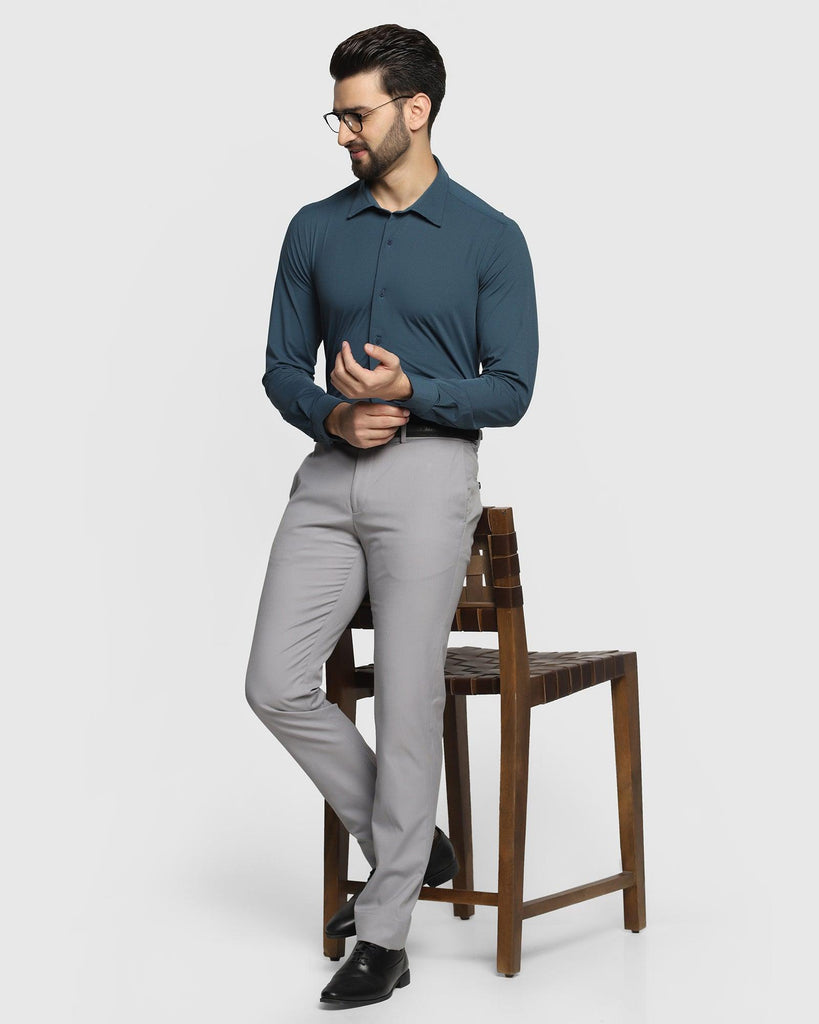 TechPro Formal Navy Textured Shirt - Melvin