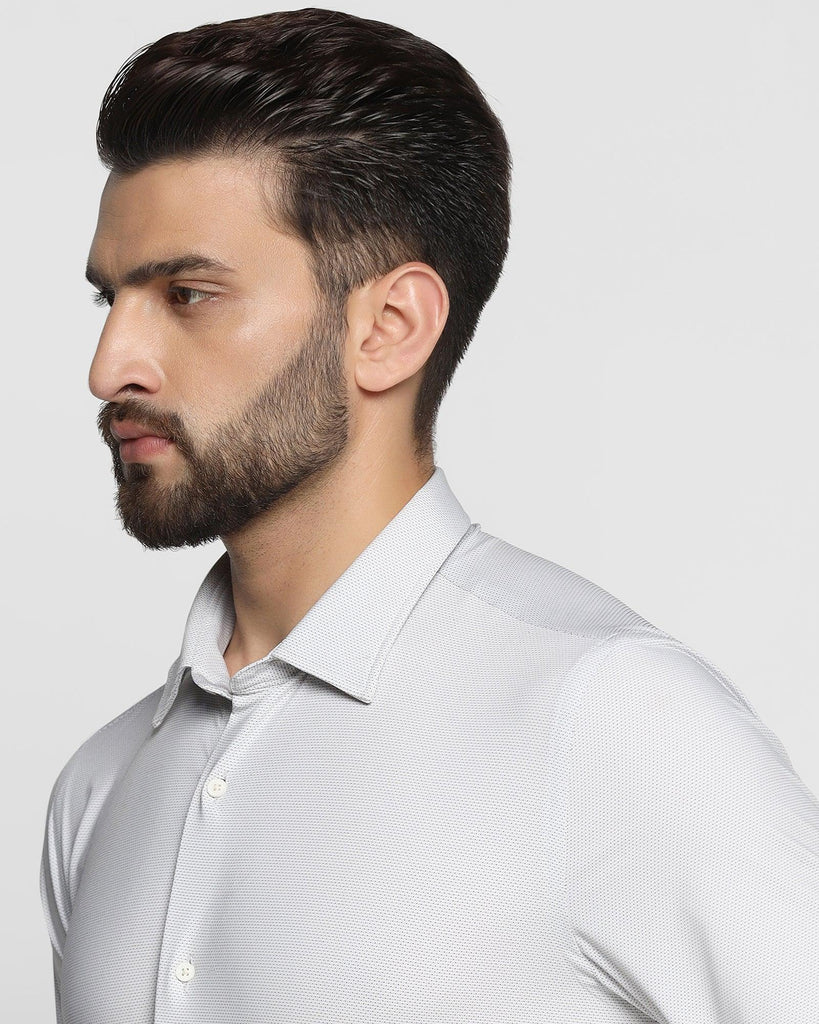 TechPro Formal White Textured Shirt - Melvin